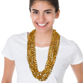 Gold Bead Star 33" Necklaces